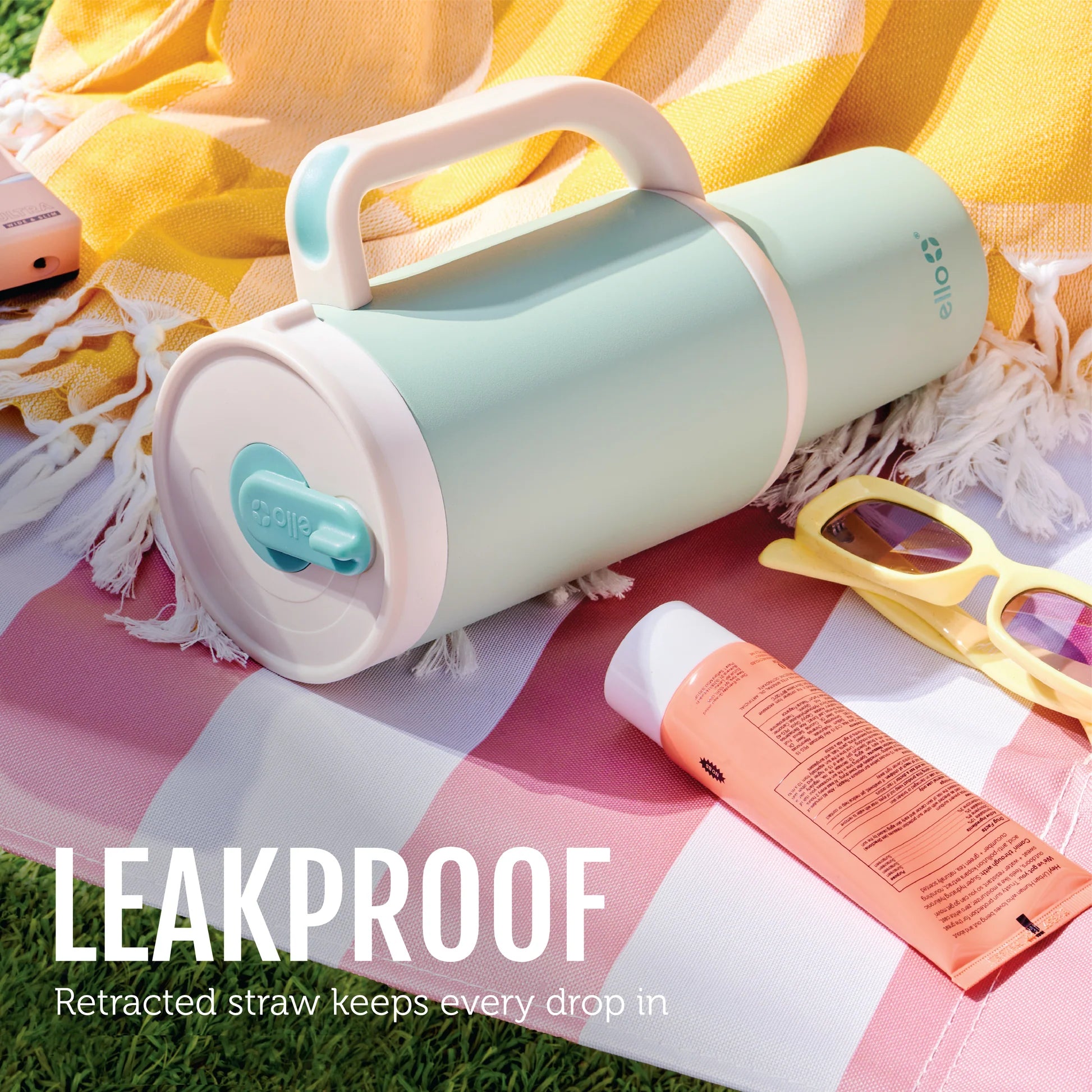 Ello Oasis Stainless Steel Tumbler Cream 30oz