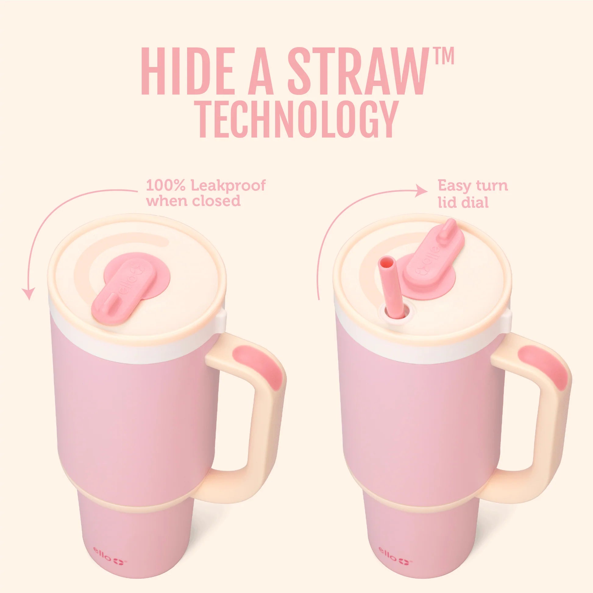 Ello Oasis Stainless Steel Tumbler Sunrise Glow 30oz