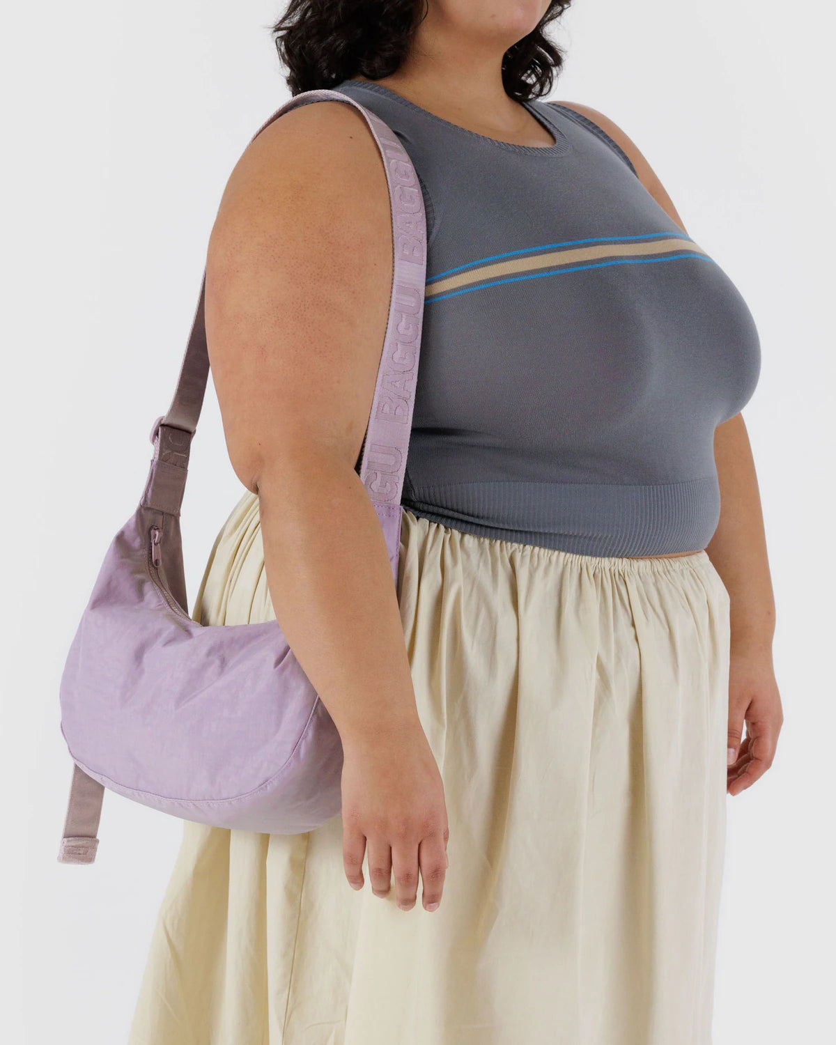 BAGGU Medium Nylon Crescent Bag