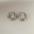 Caterina Silver Hoops